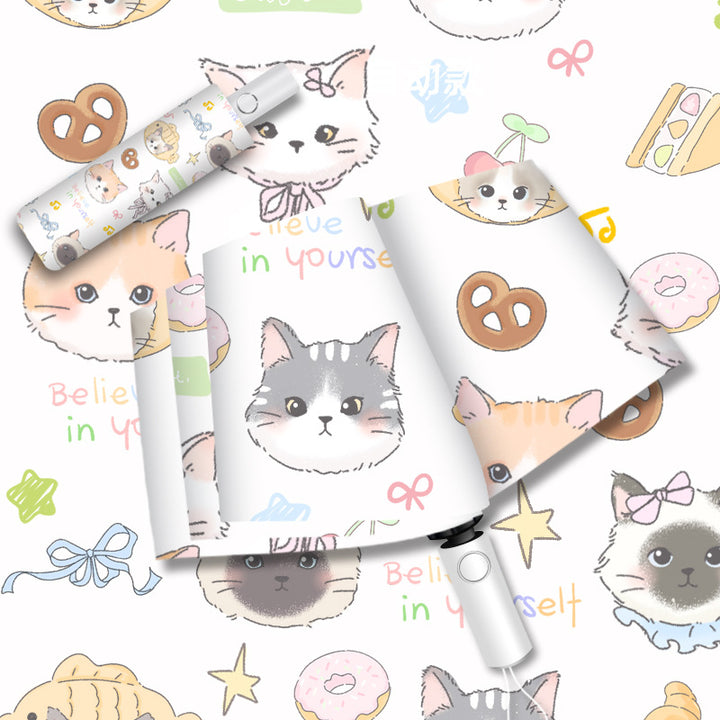 Women's umbrella with cute cat pattern Stornfield