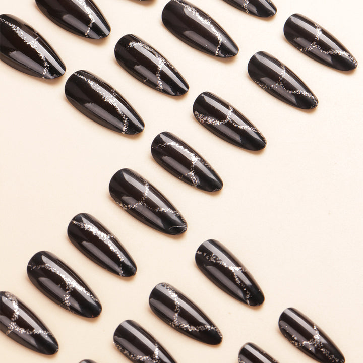 Artistic Pointed Press-On Nail Designs Stornfield