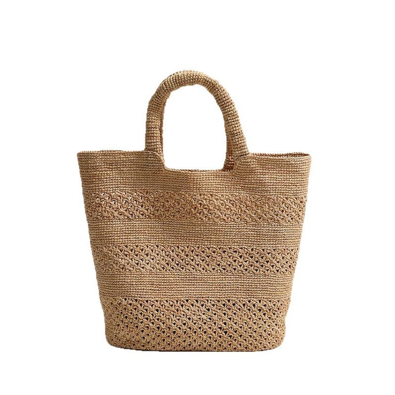 Handcrafted Beach Bag Made From Braided Natural Material Stornfield