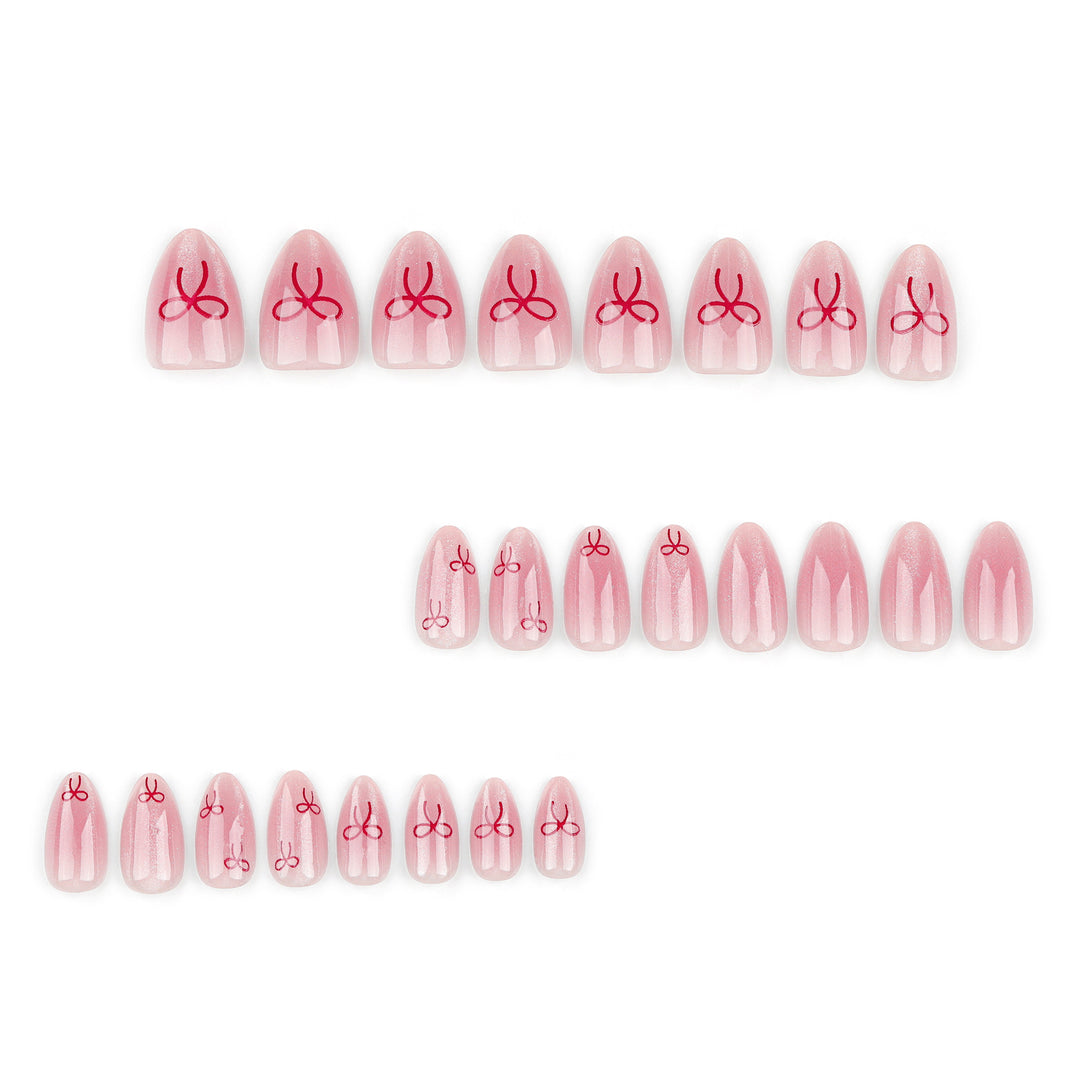 Artificial Nail Art with Bow Motif Stornfield