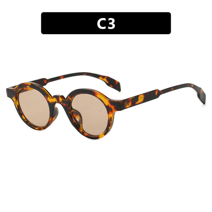 Women's fashionable round sunglasses with high-quality, flexible frame Stornfield