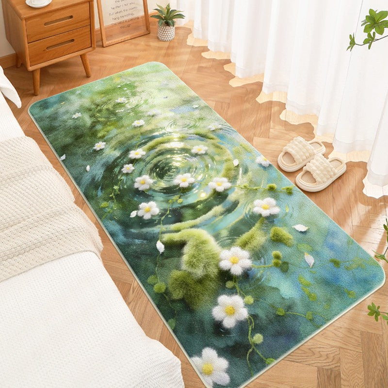 Floral Water-Resistant Area Mat