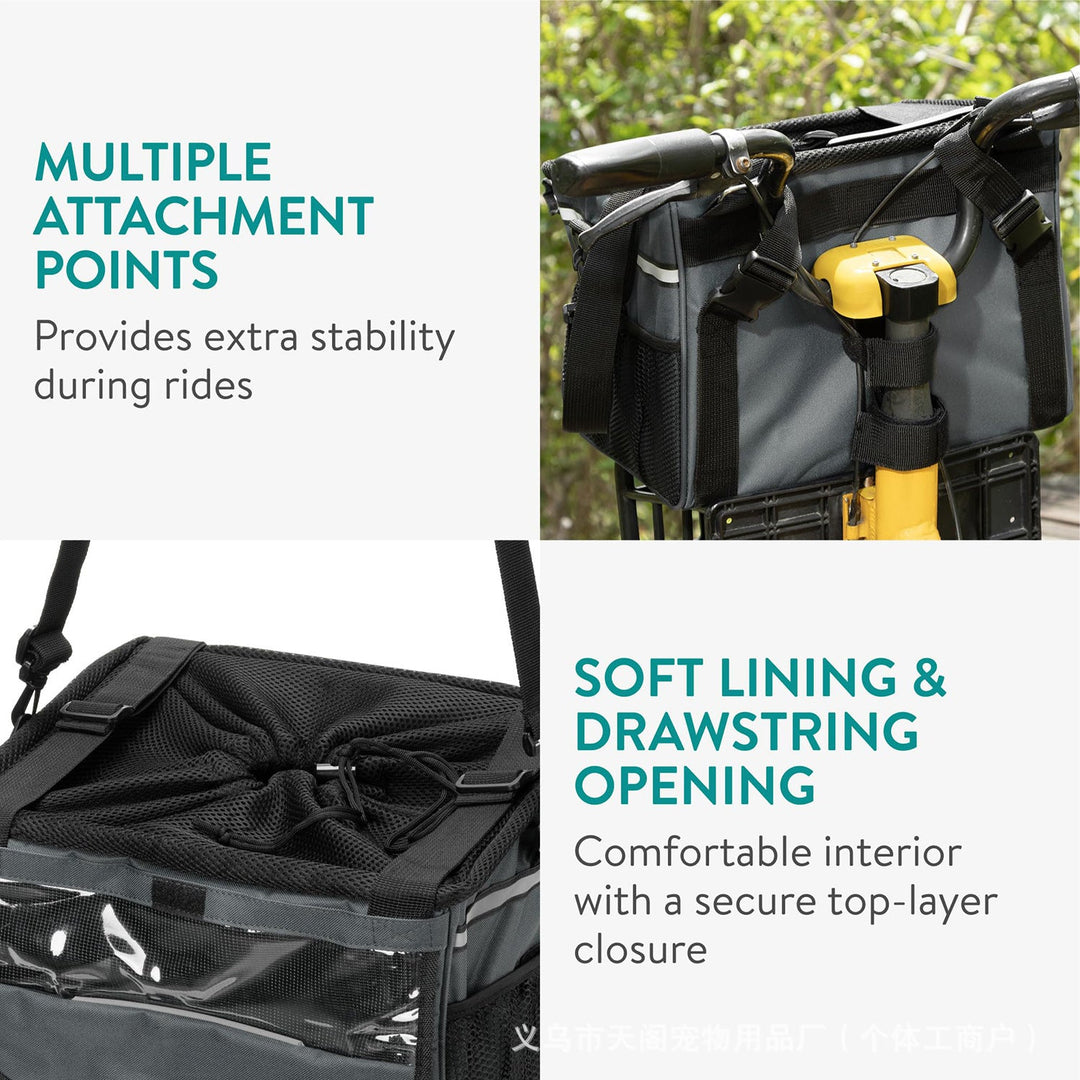 foldable breathable pet carrier with removable padded shoulder strap and mesh top Stornfield