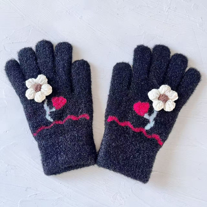 Butterfly Embellished Touchscreen Gloves Stornfield