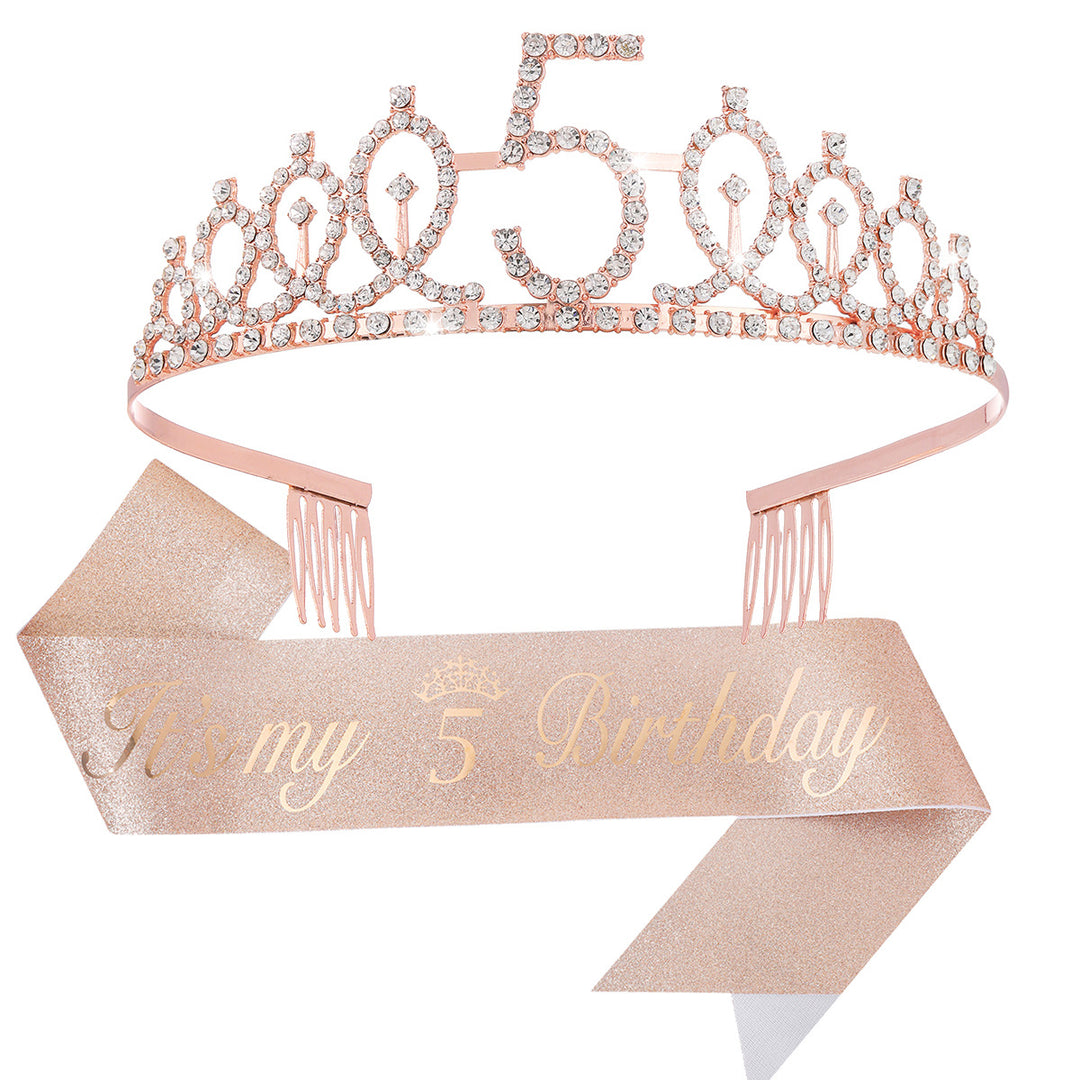Ladies Crystal Princess Crown with 30 & Fabulous lettering Stornfield