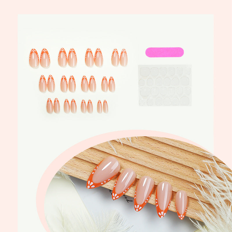 Decorative Stiletto Press-On Nail Set Stornfield
