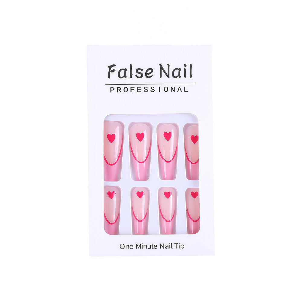 Artificial nails with heart accents Stornfield