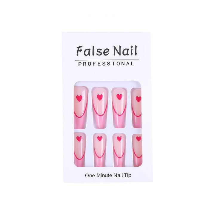Artificial nails with heart accents Stornfield