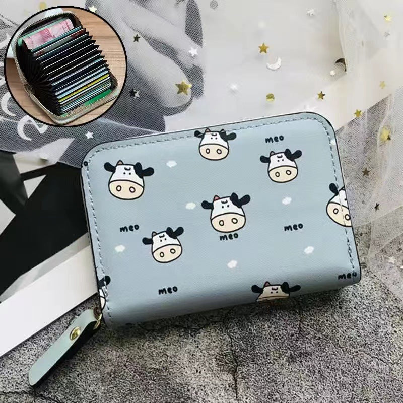 Multi-Compartment Zippered Wallet