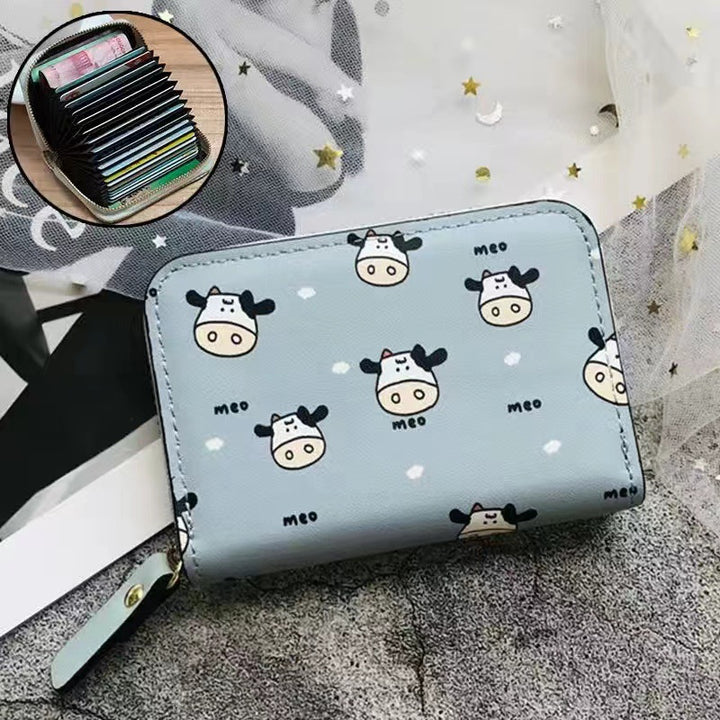 Multi-Compartment Zippered Wallet