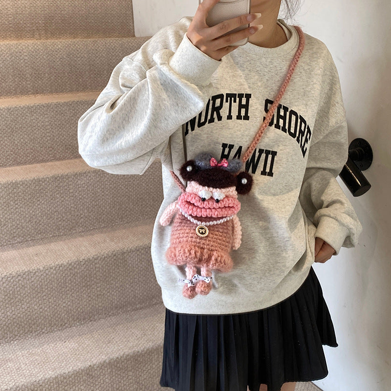 Cute Crochet Character Hand Puppet