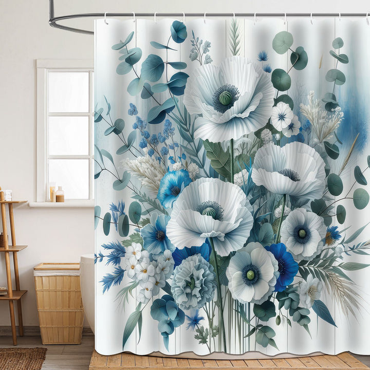 Floral Patterned Bathroom Shower Curtain Stornfield
