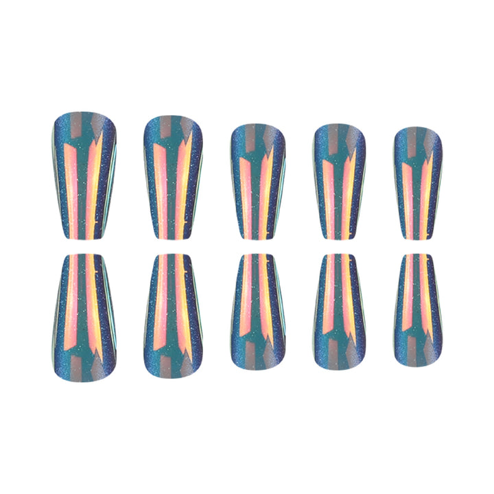 Glossy Long Stiletto Press-On Nails Stornfield
