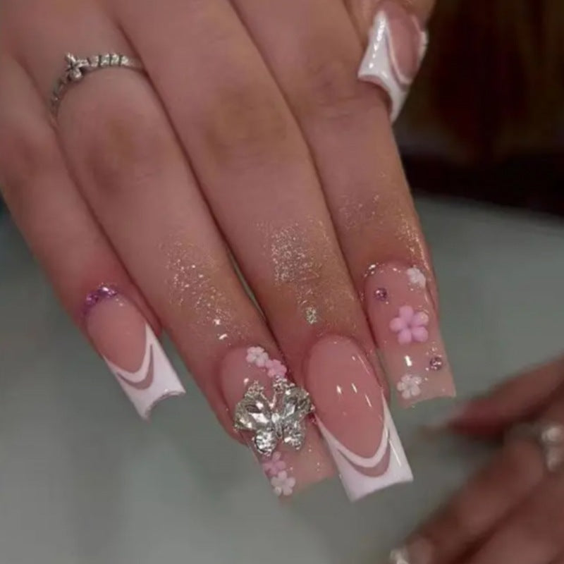 Decorative Floral Nail Extensions Stornfield