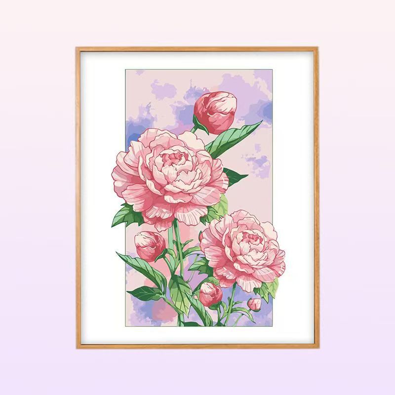 Floral Peony Illustration Wall Art Stornfield