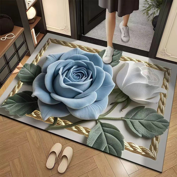 Elegant Floral Design Area Rug