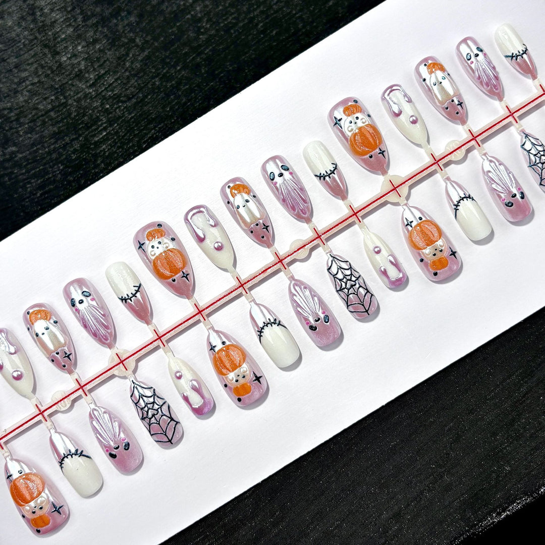 Artistic Fun-Themed Press-On Nail Set