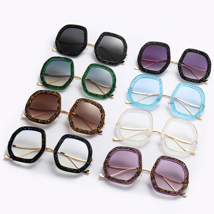 Ladies extravagant sunglasses with sparkling frame Stornfield