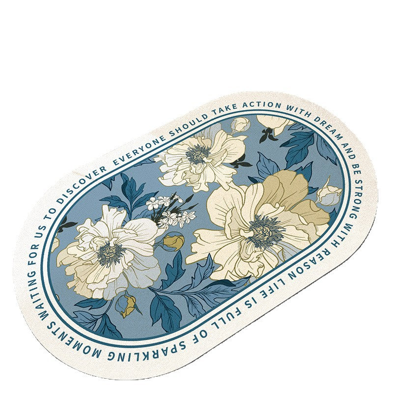 Stylish Floral Bath Mat