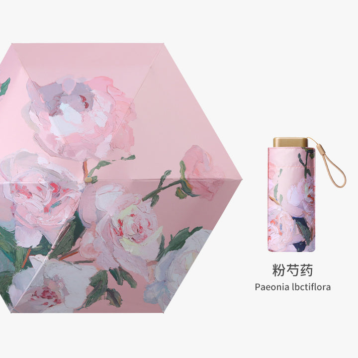 Women's elegant folding umbrella with floral patterns Stornfield