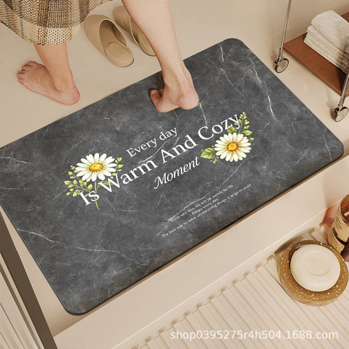 Inspirational Quote Bathroom Mat