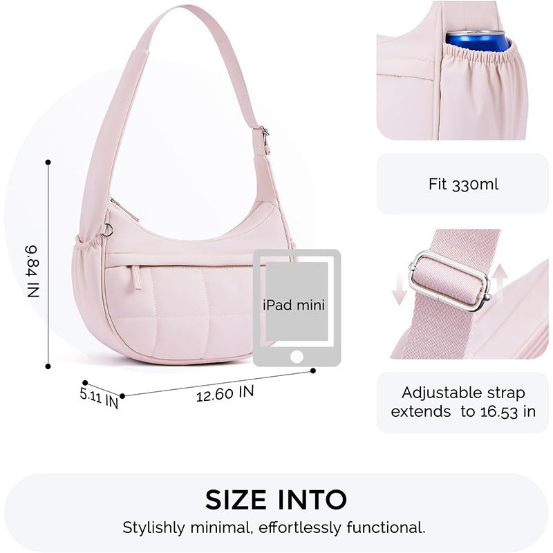 Fashionable shoulder bag with quilted surface Stornfield