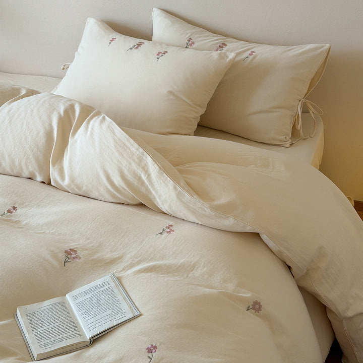 Floral Embroidered Duvet Cover Set Stornfield