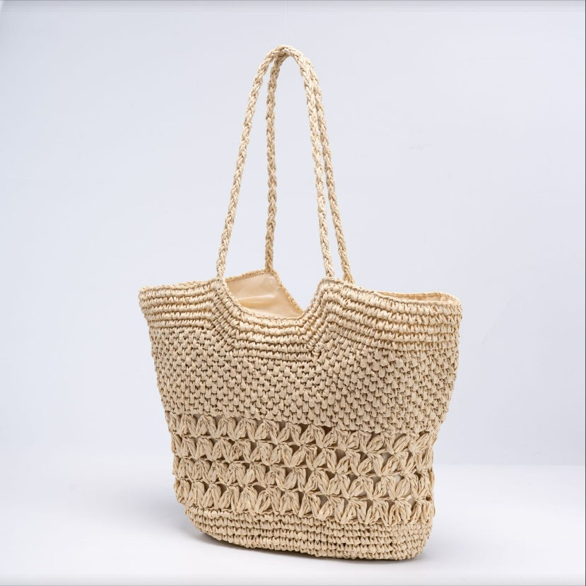 Large Basket Bag with Structured Design Stornfield