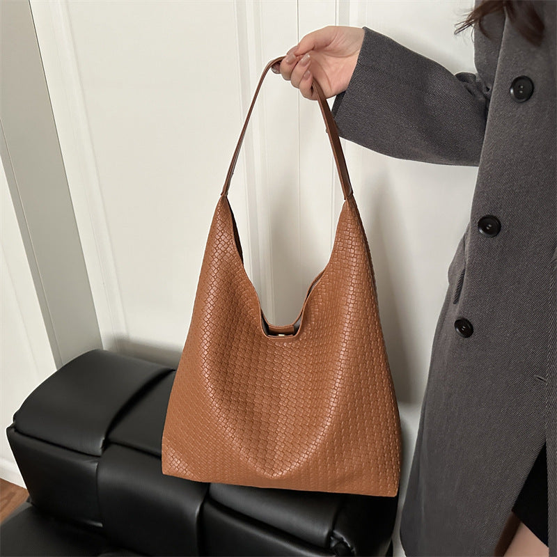 WoTextured Fabric Slouchy Tote Bag Stornfield