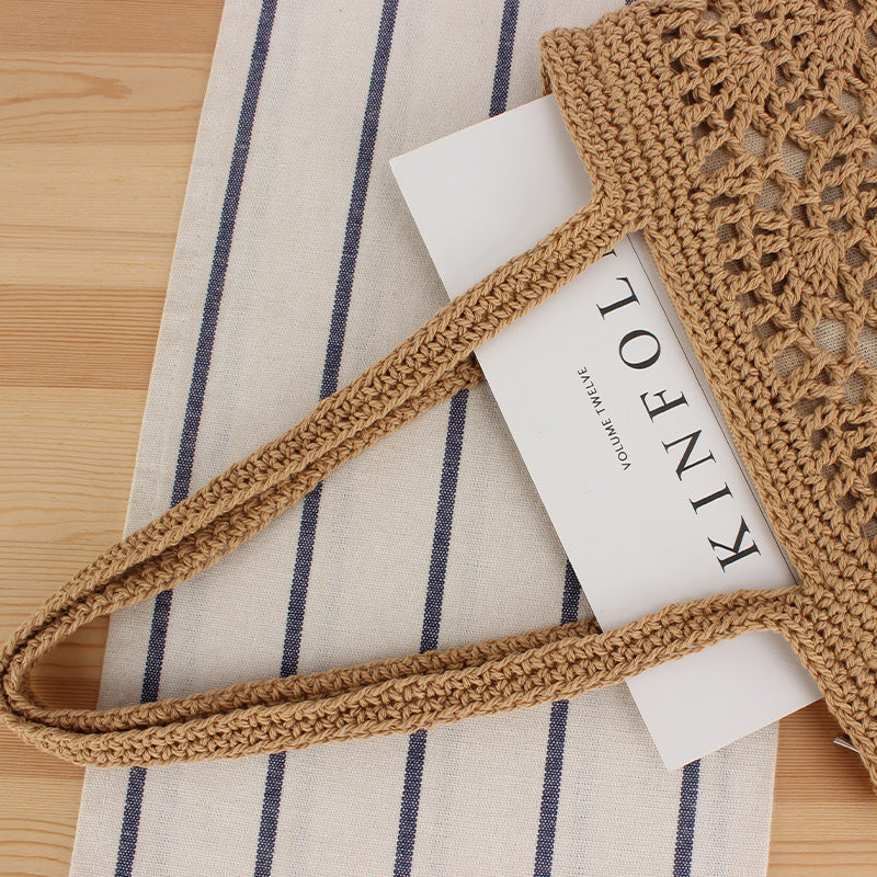 Macramé Beach Bag with Handwoven Design Stornfield