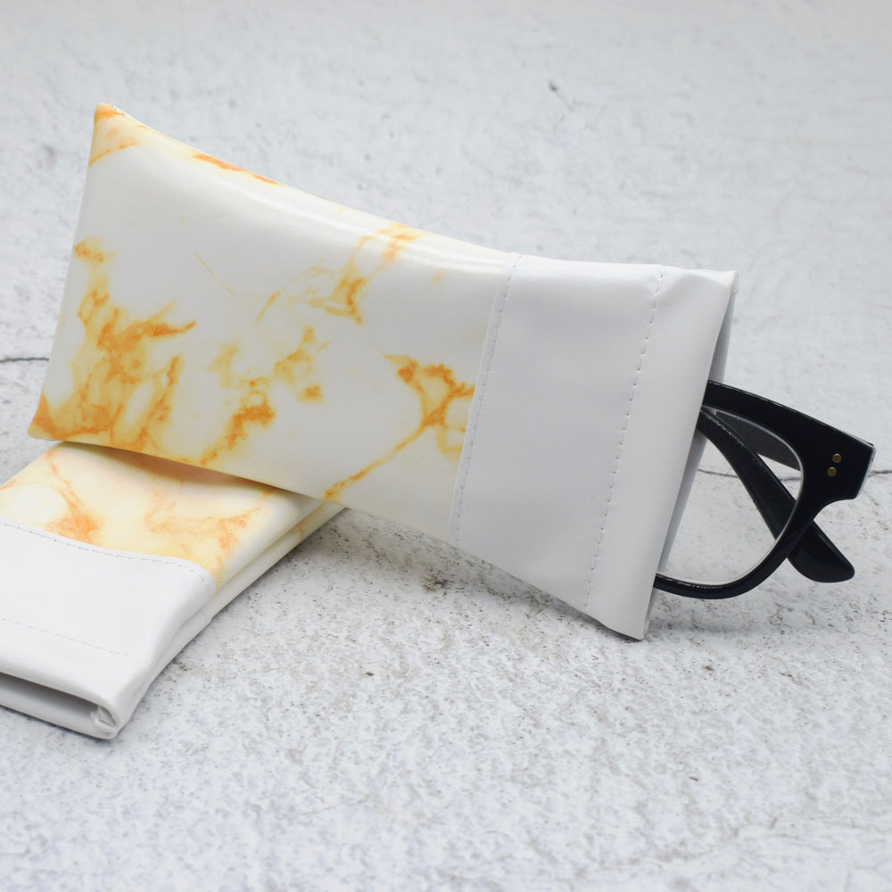 Stylish Marble-Patterned Eyewear Case Stornfield