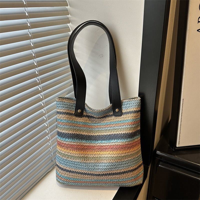 WoColorful Woven Tote Bag Stornfield