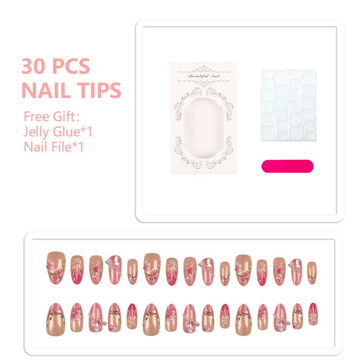 Floral Art Press-On Nail Set  1790956094