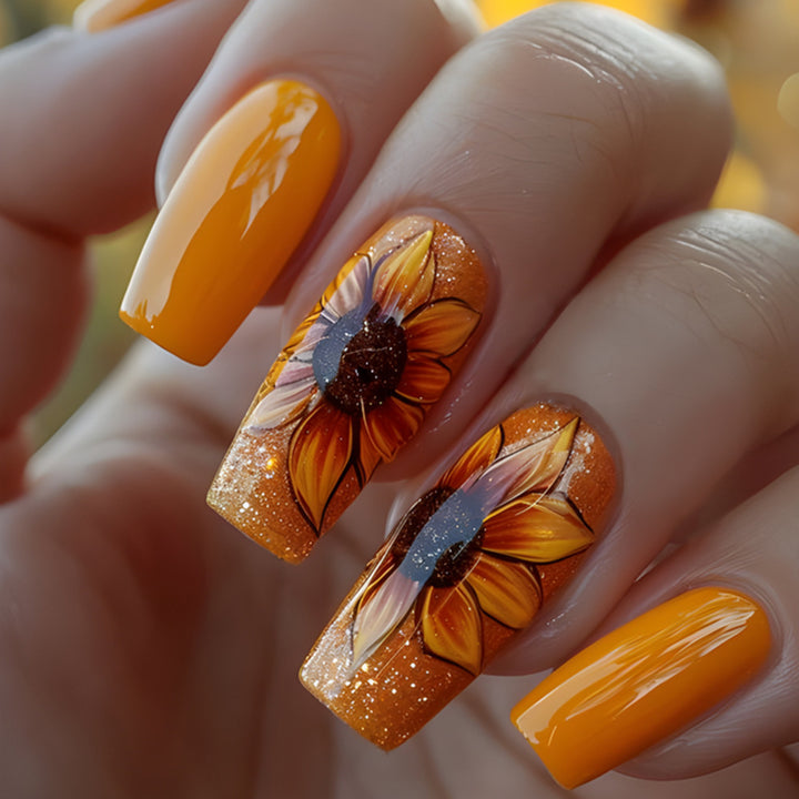 Floral Art Press-On Nail Set Stornfield
