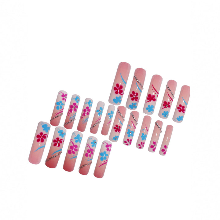 Artfully Designed Floral Press-On Nails Stornfield