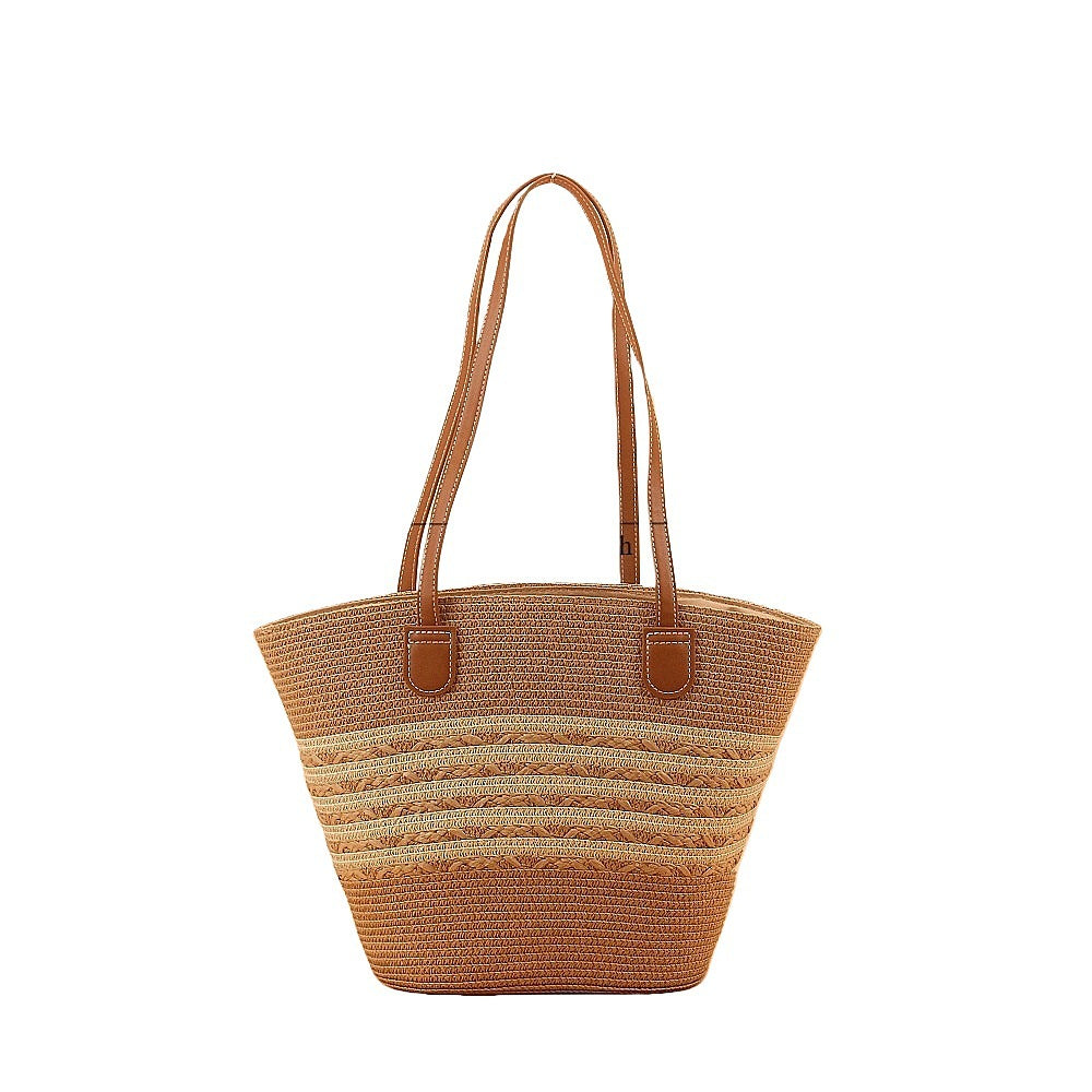 Fan bag with faux leather carrying handles Stornfield