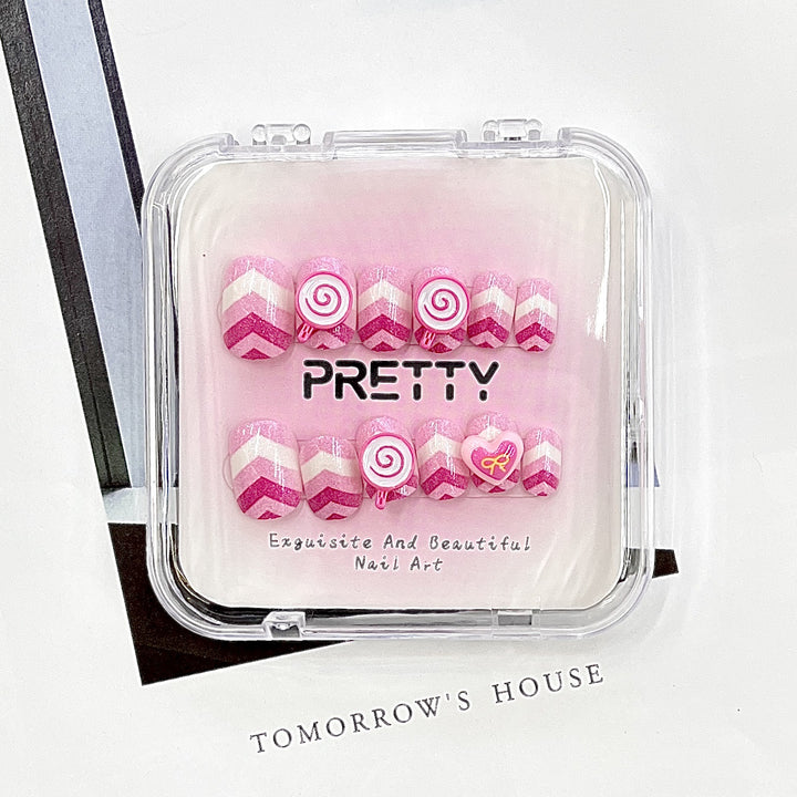 Decorative Press-On Nail Set Stornfield