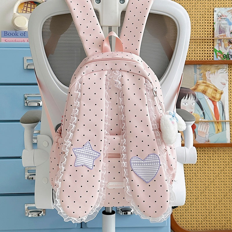 Cute Bunny-Ear Drawstring Backpack Stornfield