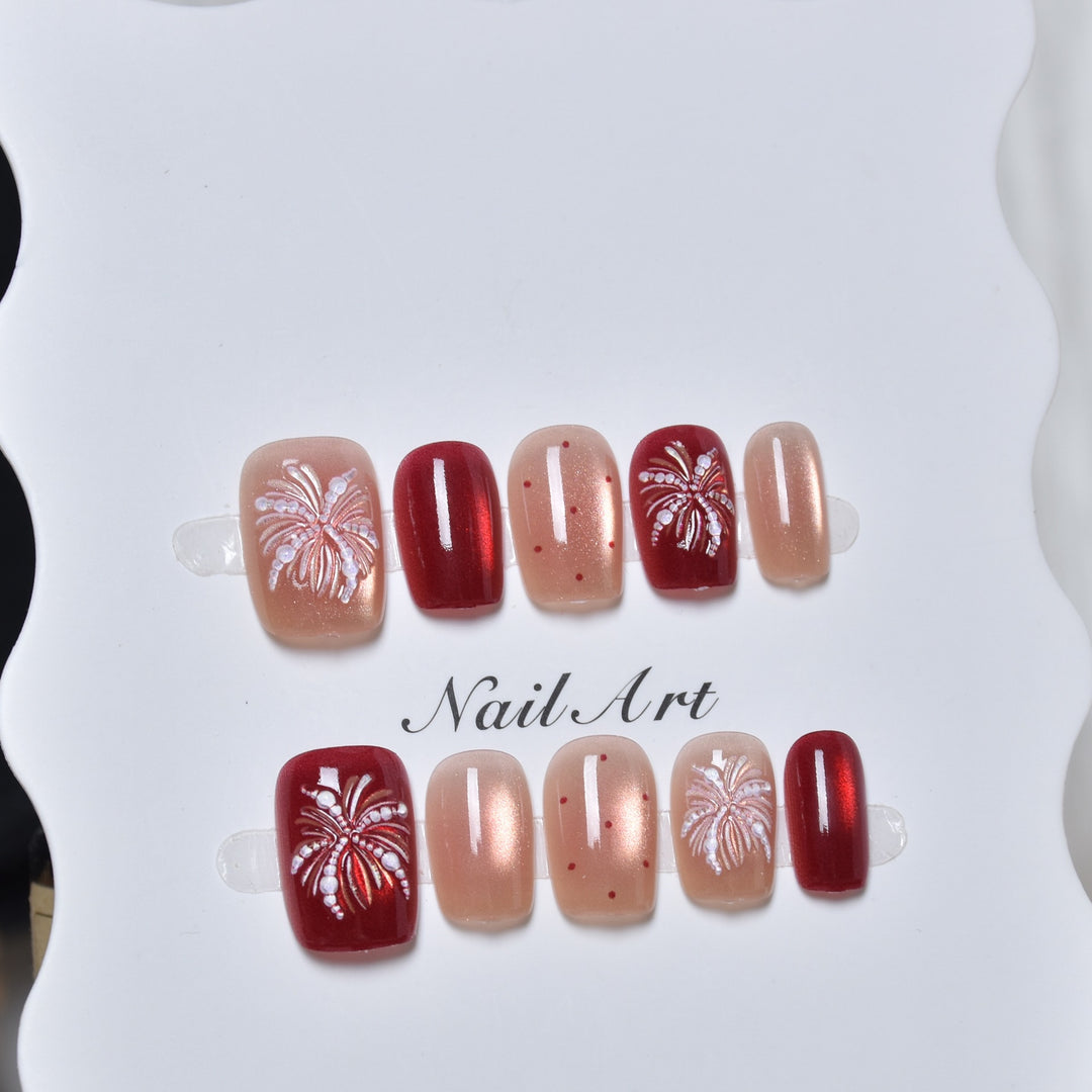 Artistic Press-On Nail Design Set Stornfield