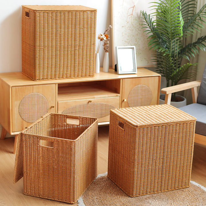 Handwoven Wicker Storage Cube Stornfield