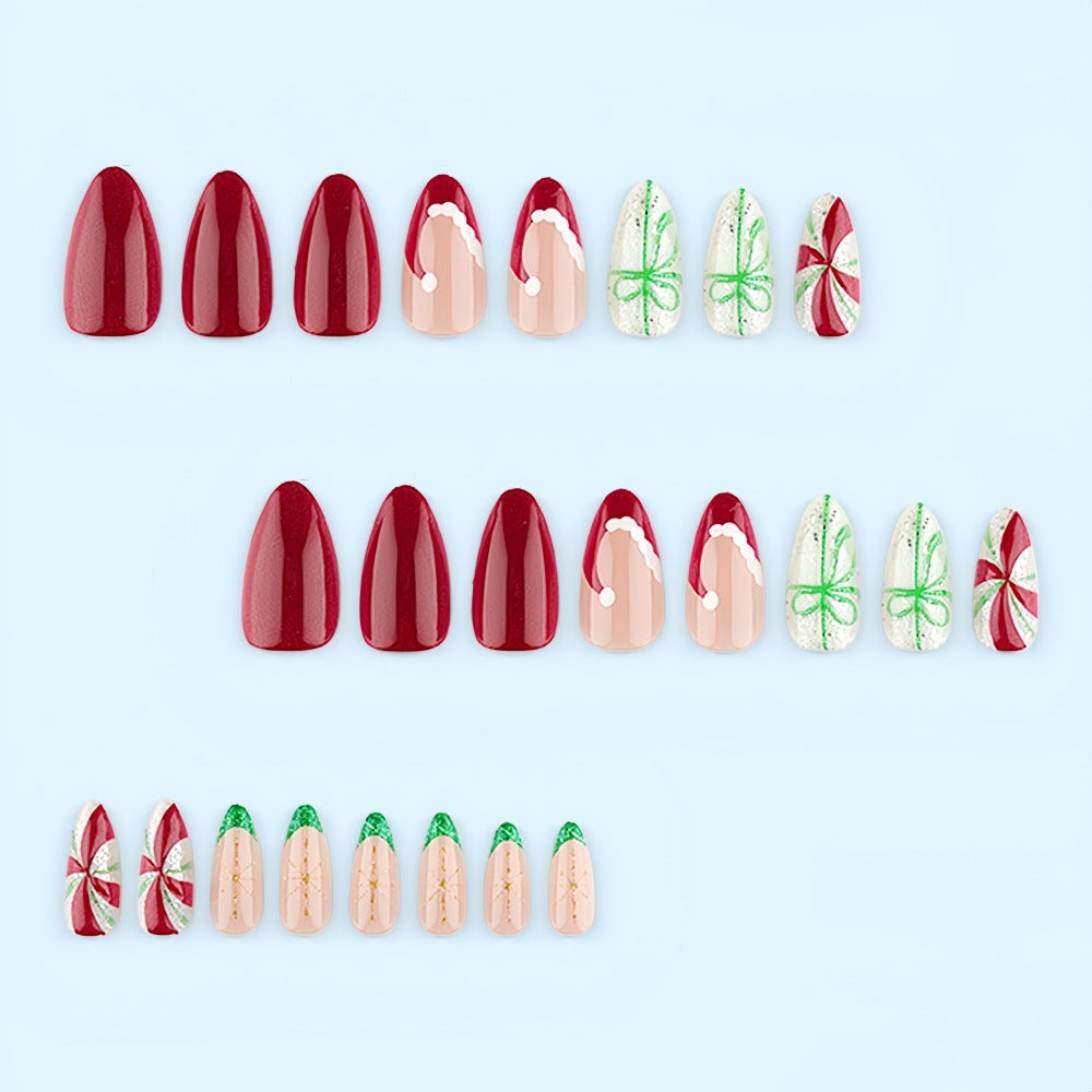 Artificial nails in festive Christmas design Stornfield 1788232693