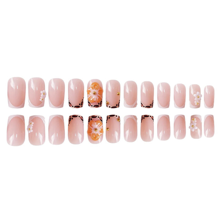 Decorative Floral Press-On Nail Art Stornfield