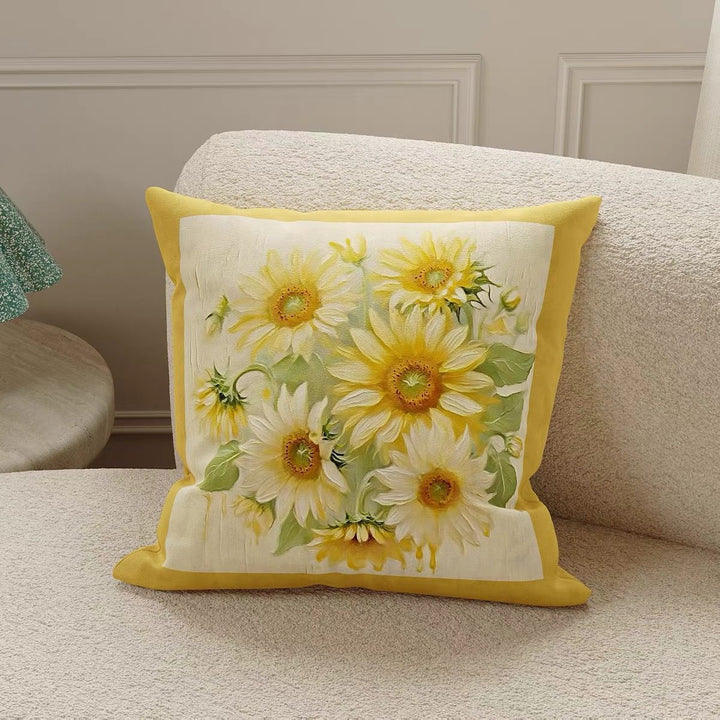 Decorative Floral Pattern Throw Pillow