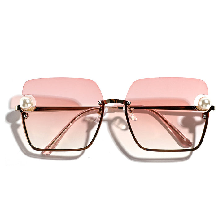 Women's square sunglasses with elegant transparent frame Stornfield