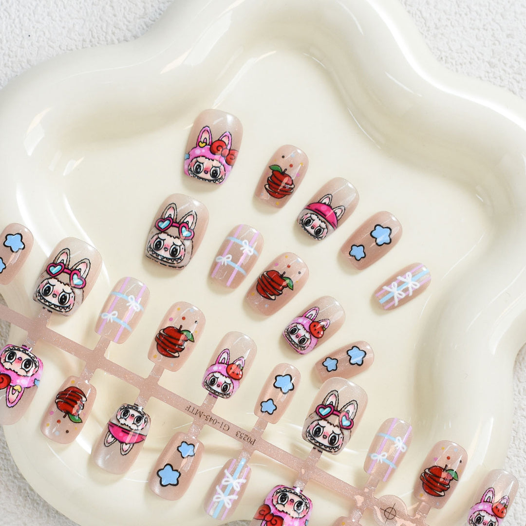 Playful Character Press-On Nail Set Stornfield