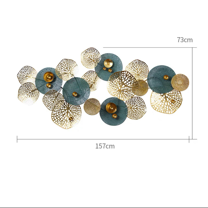 Abstract Floral Metal Wall Sculpture Stornfield