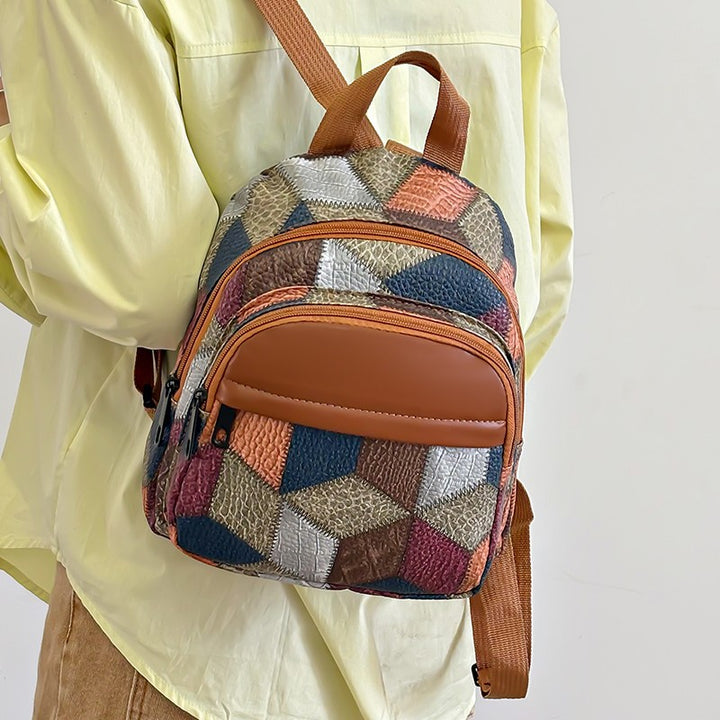 Geometric Patterned Fashion Backpack Stornfield