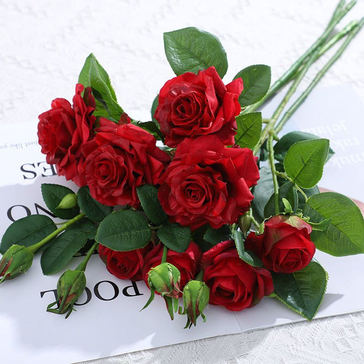 Realistic Artificial Rose Floral Arrangement