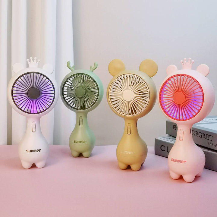 Bunny-Eared Rechargeable Handheld Fan Stornfield
