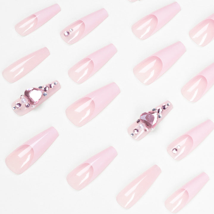 Glamorous nail extensions with glitter embellishments Stornfield